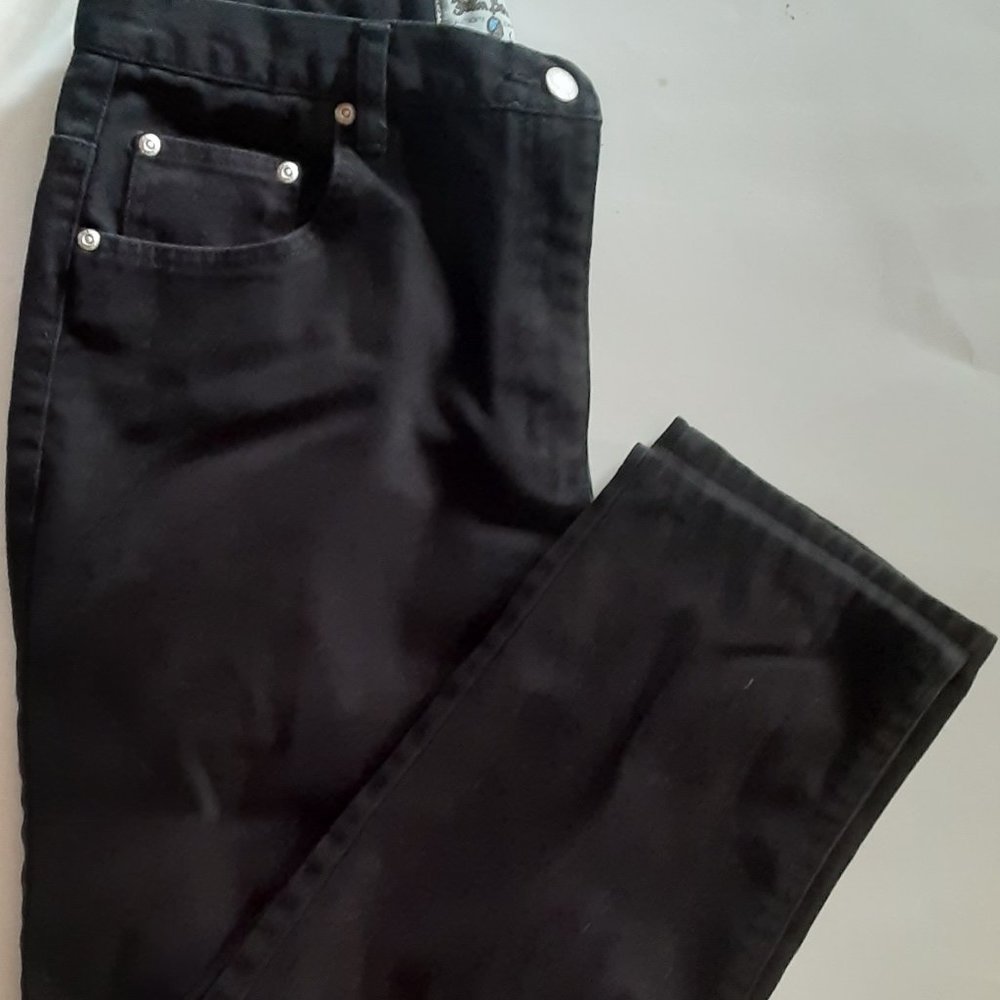 Women's Pre-Owned Size 14 John Baner Black Jeans